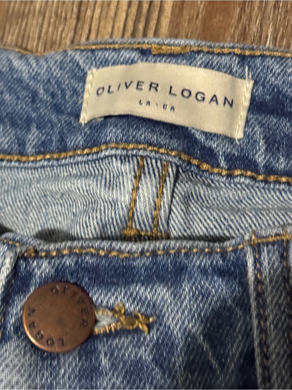 Oliver Logan Chester Low Rise Slim Straight Jeans Women's 26 Classic Worn Indigo - Picture 3 of 8